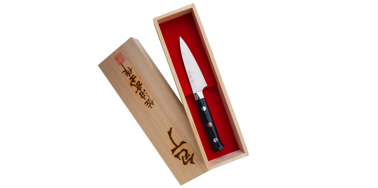 Takeshi Saji Blue Steel Nóż do obierania ręcznie kuty 9 cm HD-131