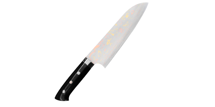Takeshi Saji Blue Steel Nóż Santoku ręcznie kuty 18 cm HD-1304