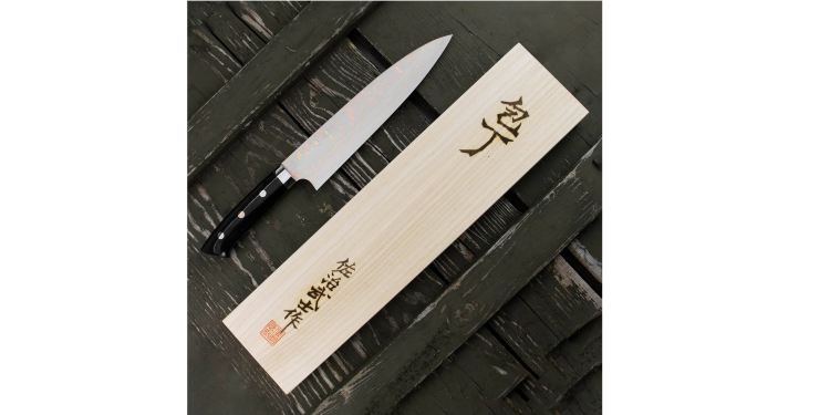 Takeshi Saji Blue Steel Nóż Szefa kuchni ręcznie kuty 21 cm HD-1308