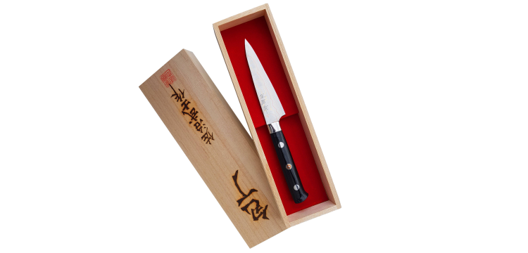 Takeshi Saji Blue Steel Nóż uniwersalny ręcznie kuty 13 cm HD-132