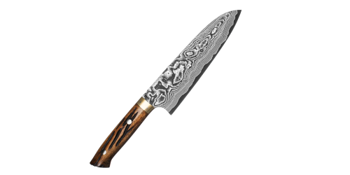 Takeshi Saji YBB ręcznie kuty nóż Santoku 18cm VG-10