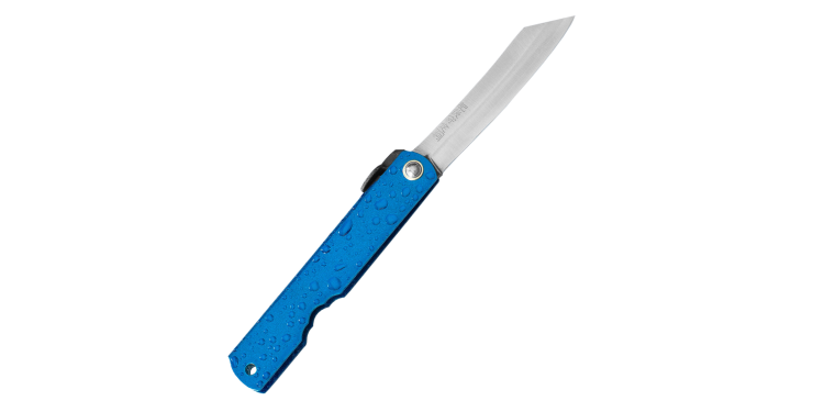 Nóż kieszonkowy Aogami Higonokami Mizushibuki 8,0 cm Blue