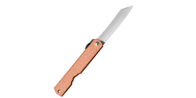 Nóż kieszonkowy Aogami Higonokami Mizushibuki 8,0 cm Pink