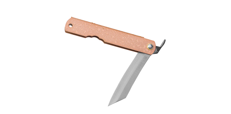 Nóż kieszonkowy Aogami Higonokami Mizushibuki 8,0 cm Pink