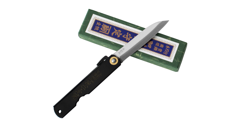 Nóż kieszonkowy Shirogami Higonokami Sasaha Black 7,9 cm