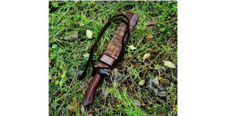Takeshi Saji Keiryu Shirogami Nóż Outdoor 18cm