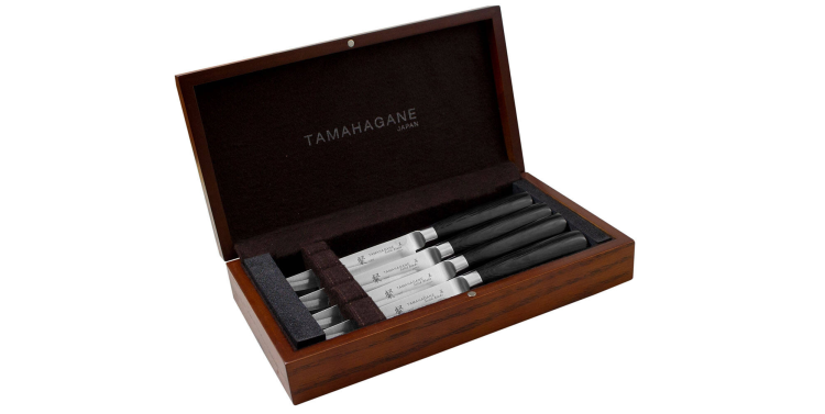 Tamahagane San Black VG-5 Zestaw 4 noży do steków