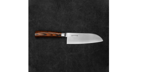 Tamahagane SAN Brown VG-5 Nóż Santoku 12cm