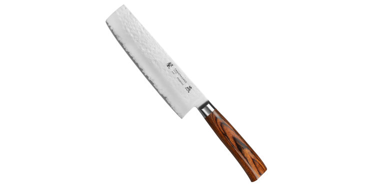 Tamahagane Tsubame Brown VG-5 Nóż Nakiri 18cm