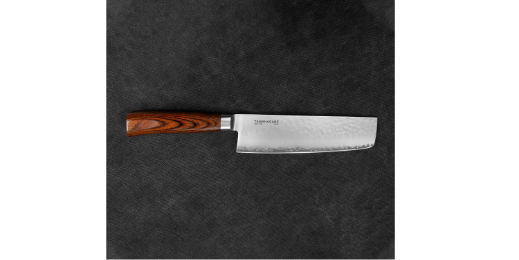 Tamahagane Tsubame Brown VG-5 Nóż Nakiri 18cm