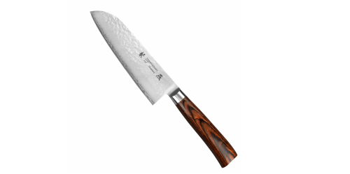 Tamahagane Tsubame Brown VG-5 Nóż Santoku 17,5cm