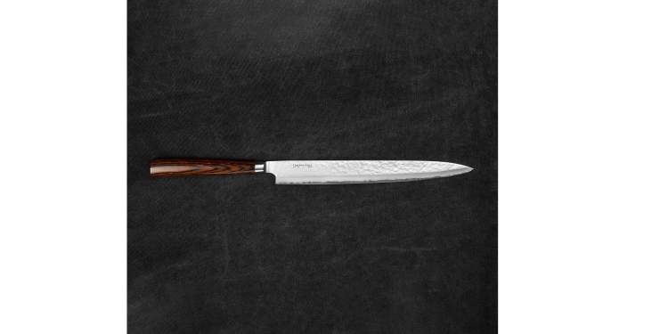 Tamahagane Tsubame Brown VG-5 Nóż Sashimi 27cm