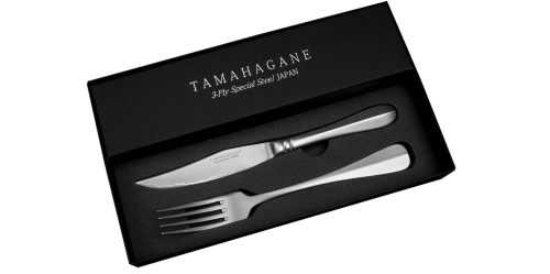 Tamahagane Zestaw 4 noże + 4 widelce do steków