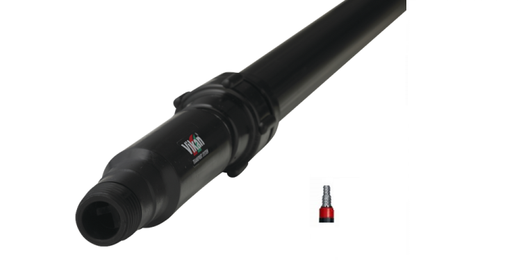 Vikan 297352 kij teleskopowy 1600-2900mm z przepływem wody