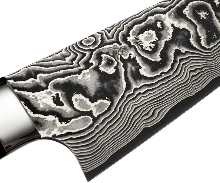 Takeshi Saji IW Ręcznie kuty nóż Santoku 18cm VG-10